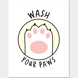 Wash your paws Posters and Art